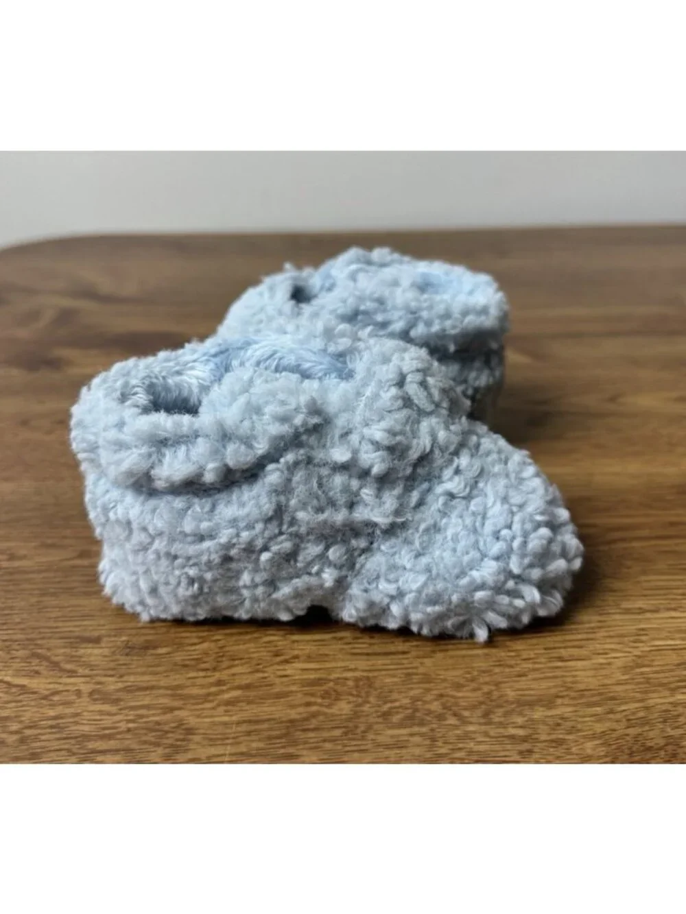 UGG Bixbee Size 2/3 (6 - 12 Months) Blue Baby Toddler Slippers Booties Preowned